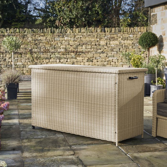 Cushion Storage Box Large Sandy Beige