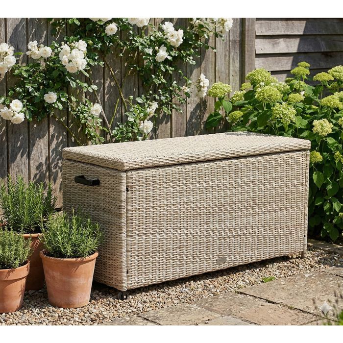 Cushion Storage Box Small Sandy Beige