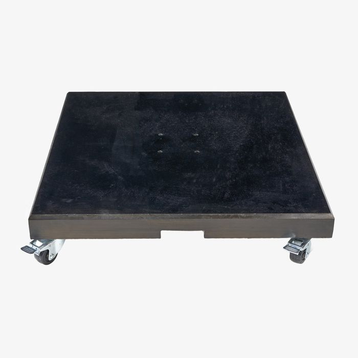 Modena Polished Black Granite 120KG Wheeled Parasol Base