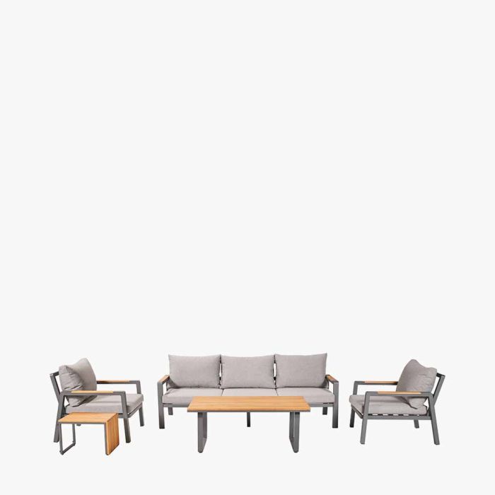 Stockholm Anthracite Outdoor Seating Set