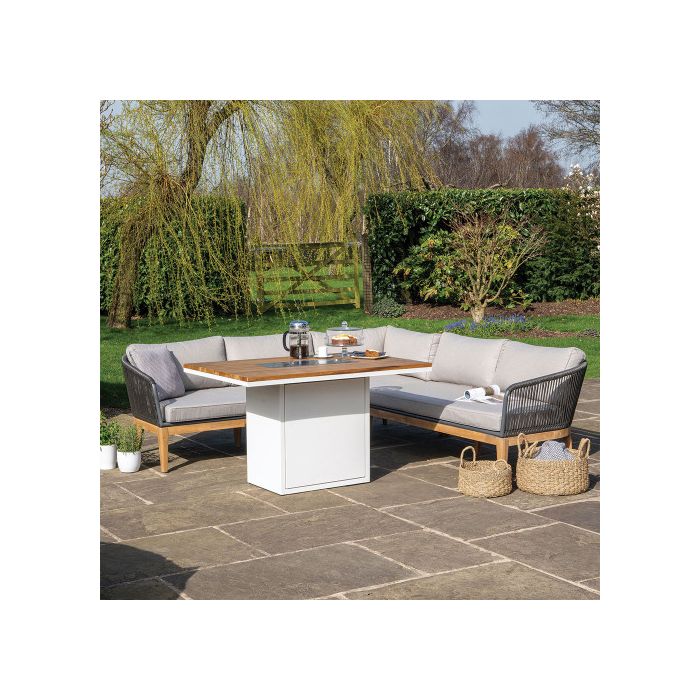 Cosi Loft 120 Relaxed Dining Gas Fire Pit Table - 4 Colours