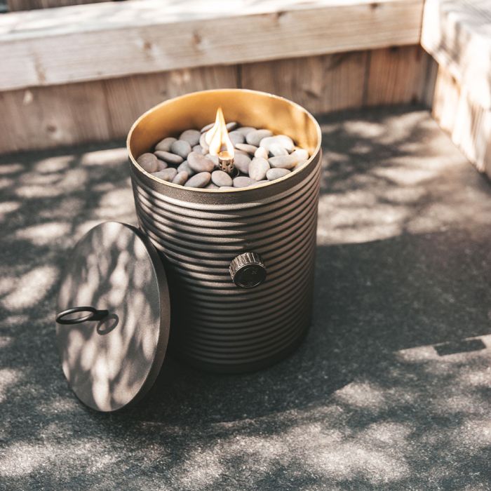 Cosiscoop Iconic Black Gas Fire Lantern