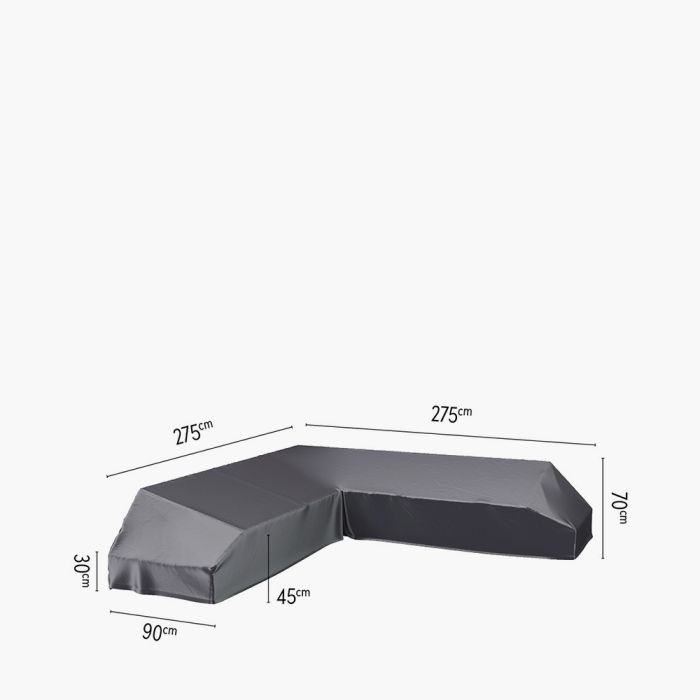 Corner Lounge Aerocover Weather Cover 275x275x90xH30/45/70cm high