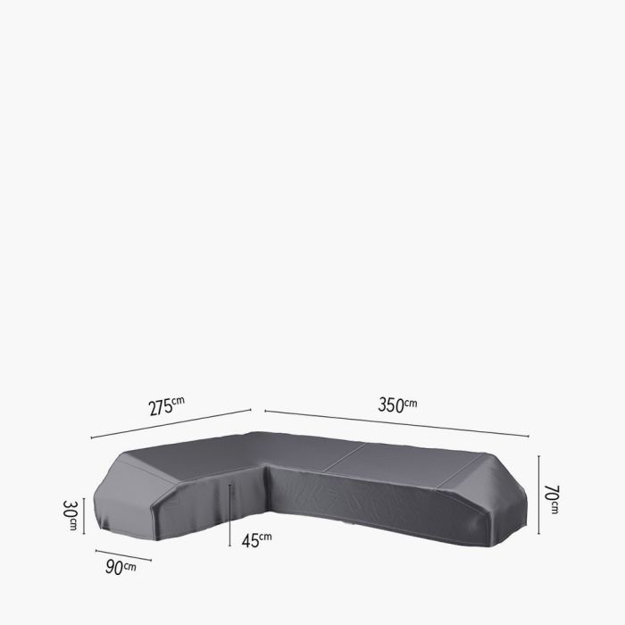 Corner Lounge Aerocover Weather Cover Right Hand 350x275x90xH30/45/70cm high