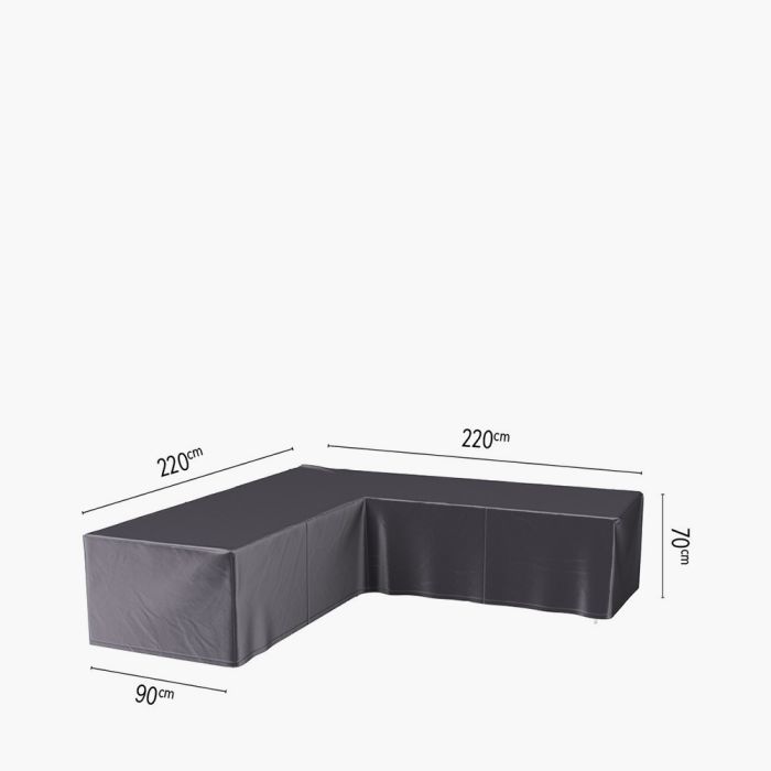 Corner Lounge  Aerocover Weather Cover L-Shape 220 x 220 x 90 x 70