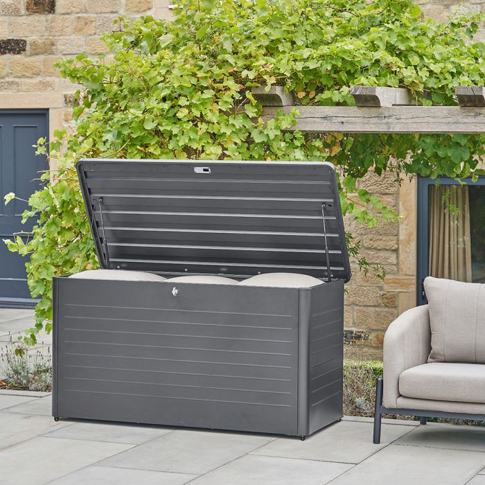 Rhode Island Large Steel Storage Box in Anthracite