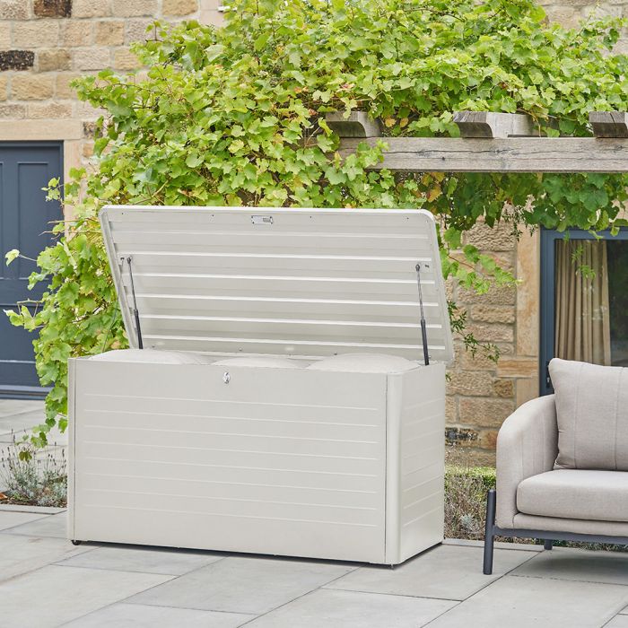 Rhode Island Large Steel Storage Box in Pebble