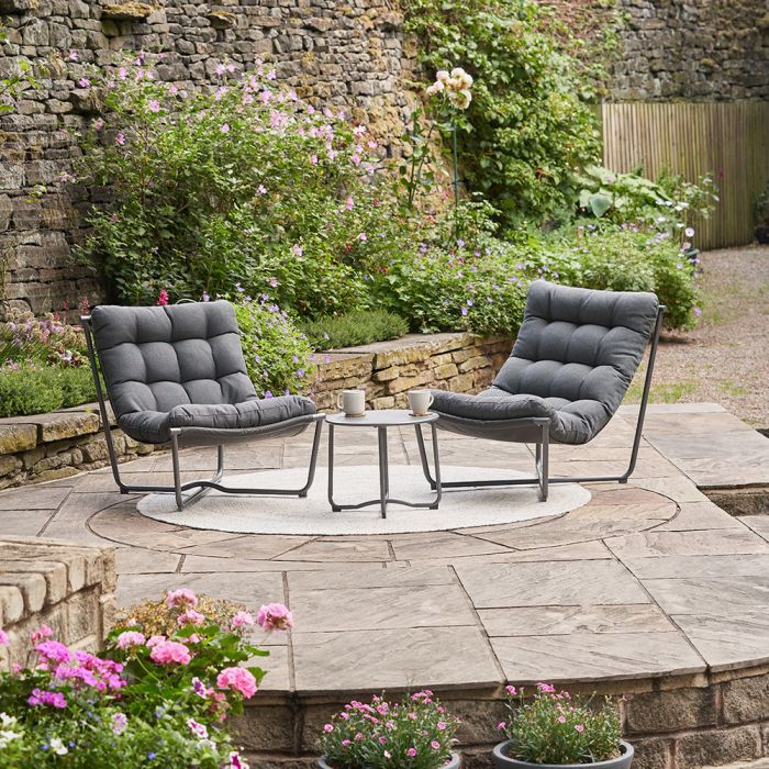 Clermont 2 Seat Lounging Set Anthracite