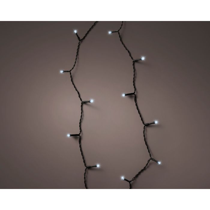 96 LED Outdoor Battery Twinkle Lights Cool White with 8 Functions