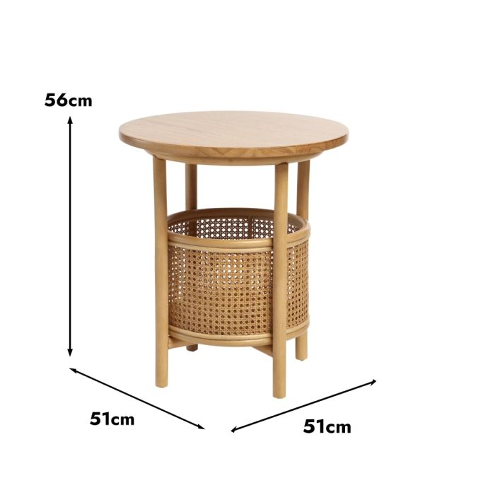 Mindi Lamp Table Light Oak