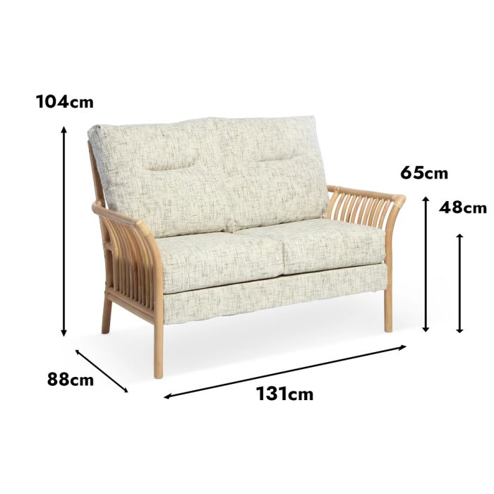 Solo 2 Seat Sofa Natural