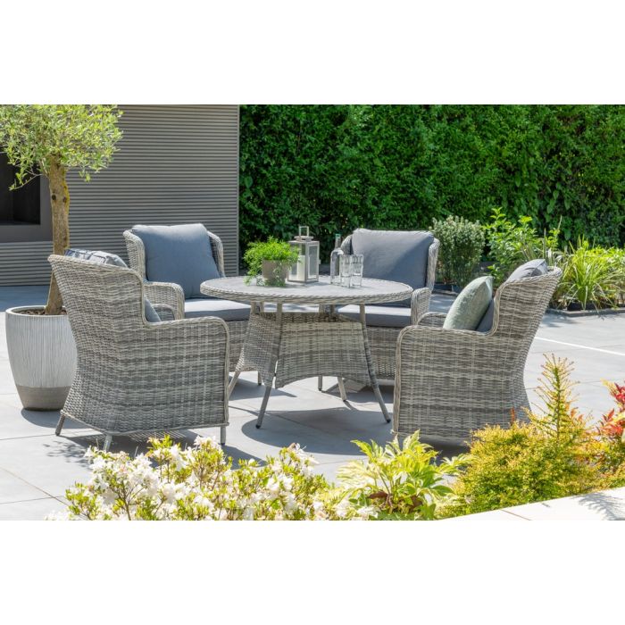 Vienna 4 Seat Reclining Dining Set
