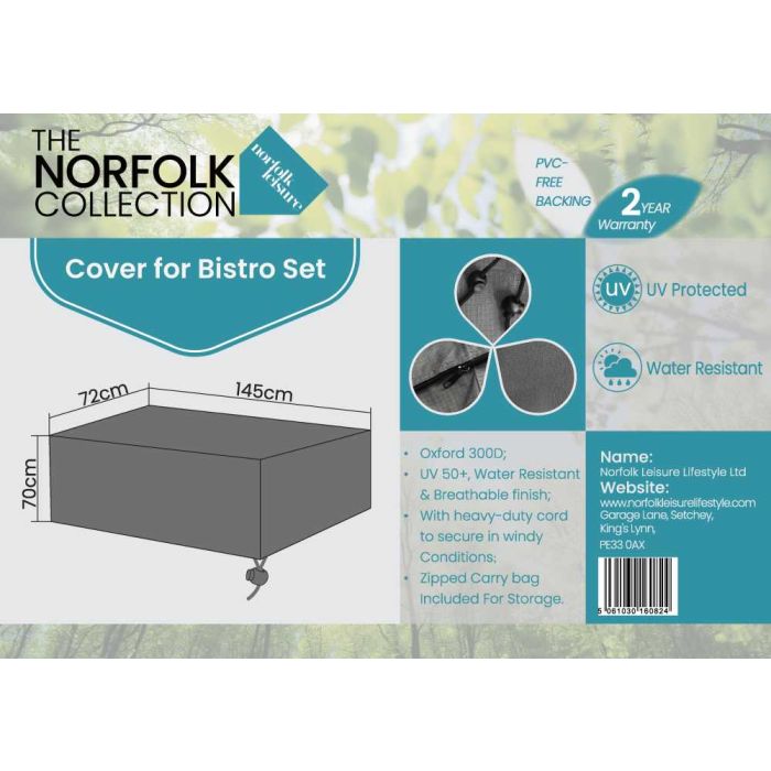 Small 2 Seat Set Weather Cover - L145cm x W72cm x H70cm