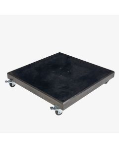 Modena Polished Black Granite 90KG Wheeled Parasol Base