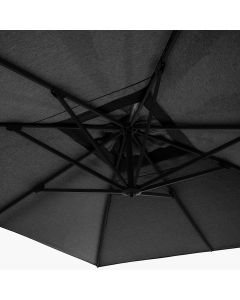 Platinum Icon Premium Cantilever Parasol 400x300cm Rectangular Faded Black