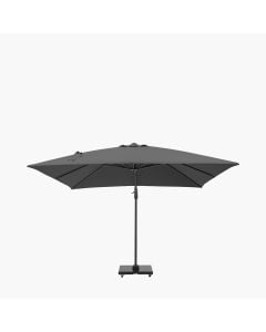 Platinum Challenger T2 Cantilever Parasol 300x300x265cm. Anthracite Frame. Anthracite Canopy 300gm Polyester