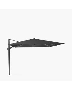 Platinum Premium Challenger T2 Glow Cantilever Parasol 300x300x265cm. Faded Black Canopy Spuncrylic 240g/m2