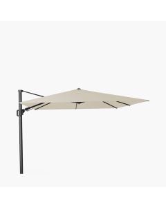 Platinum Premium Challenger T2  Cantilever Parasol 300x300x265cm. Champagne Canopy Spuncrylic 240g/m2