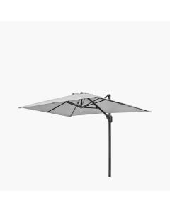 Platinum Voyager T1 Cantilever Parasol 300x200x241cm. Luna Grey Canopy Polyester 220g/m2