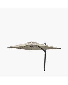 Platinum Challenger T2 Cantilever Parasol 350x260x264cm. Anthracite Frame. Champagne Canopy Polyester 300g/m2