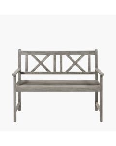 Cambridge Antique Grey Outdoor 2 Seater Bench