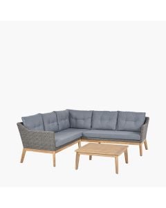 Larissa Kubu Grey Corner Lounge Set 