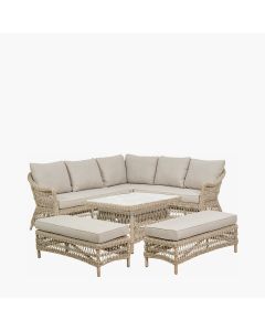 Pattaya Corner Lounge Set with Adjustable Table