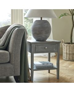 The Serene Collection One Drawer Side Table