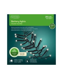 192 LED Outdoor Cluster lights Warm White with 8 Functions