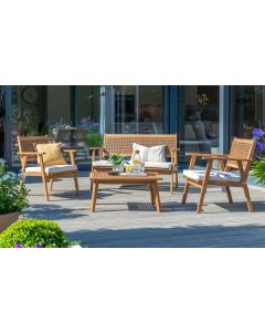 Brent Lounge Set Natural With Cushion