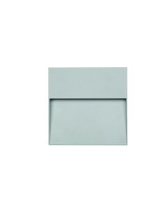 Grey Square Diffused Outdoor Wall Light