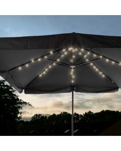 Solar Powered Parasol Lights - Warm White
