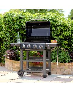 Grillstream Carbon 4 Burner with Side Burner - Black