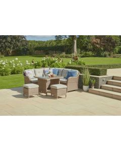 Monte Carlo Compact Corner Lounge Set - Sand