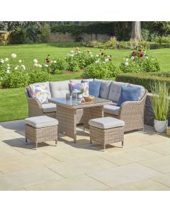 Monte Carlo Compact Corner Lounge Set - Sand