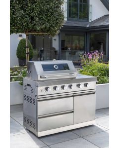 Absolute 4 Burner Gas BBQ with Side Burner