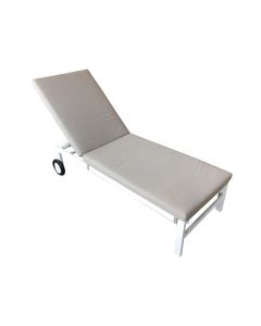 Titchwell Sunlounger - White