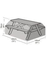 8 Seater Picnic Table Weather Cover 183x145x76cm 