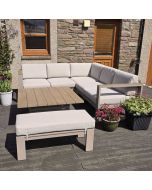 Maycan Corner Lounge Set with Adjustable Table