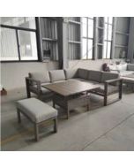 Maycan Corner Lounge Set with Adjustable Table