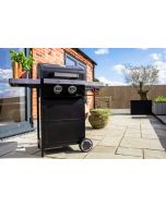 Vista 2 Burner Gas BBQ with Side Burner